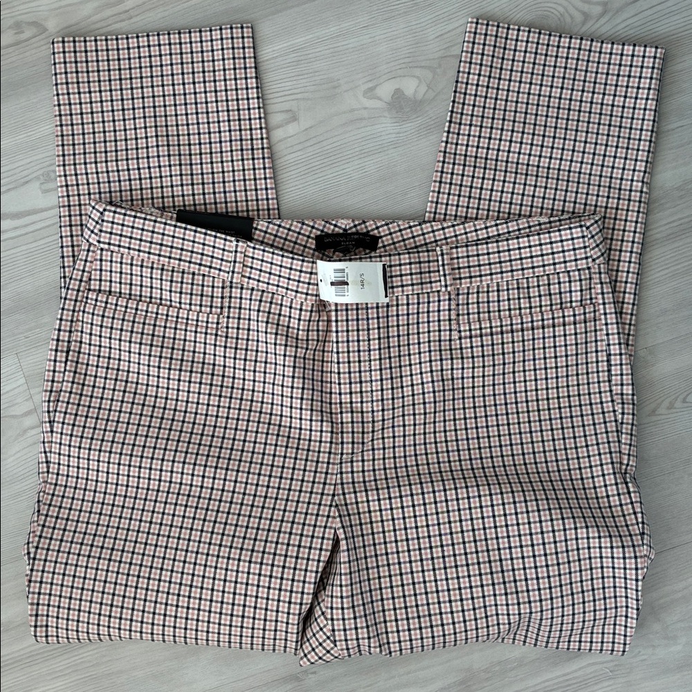 NWT Banana Republic Size 14 Classic Sloan - Pink Plaid